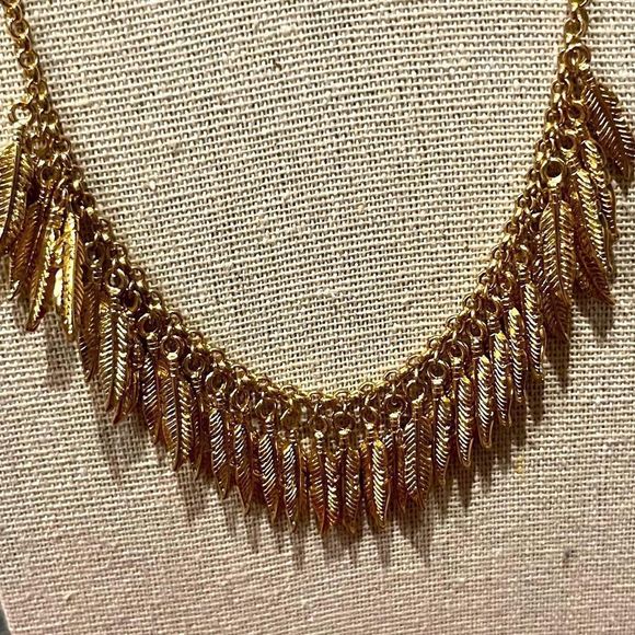 NWOT Aster Lyla Necklace in gold with adjustable chain. 19” long. - Picture 2 of 4
